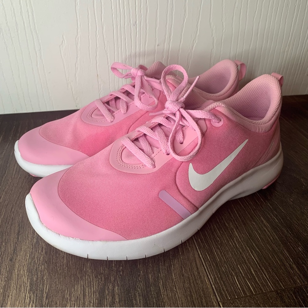 Nike Flex Experience RN 8 Big Kids' Running Shoe Pink/White 5Y (AQ2248 600)
